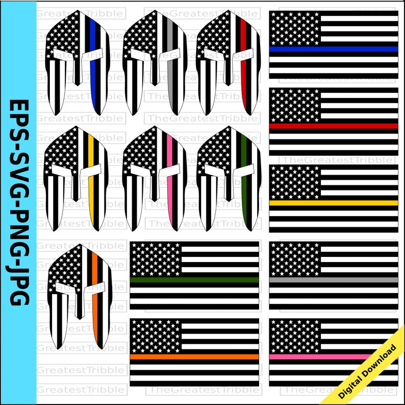 Support Movements Spartan Helmet Front Thin Blue Line Thin Red Etsy 794x793 Support Movements Spartan Helmet Front Thin Blue Line Thin Red Etsy