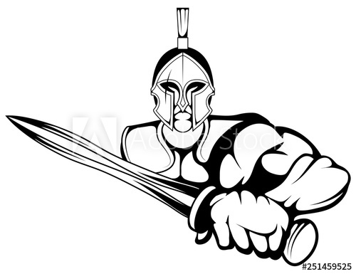 Spartan Warrior Mascot Logo Vector Graphic To Design 500x385 Spartan Warrior Mascot Logo Vector Graphic To Design