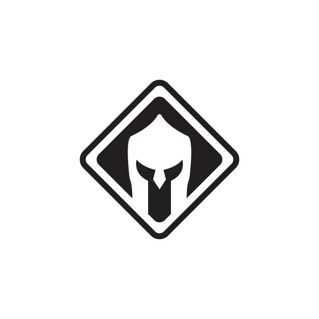 640x640 Spartan Helmet Graphic Design Template Vector, Logo, Gladiator