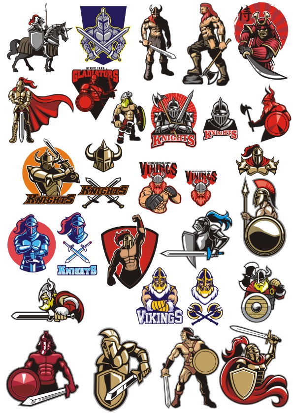 595x842 Spartan Warrior Stickers Free Vector Download In Cdr