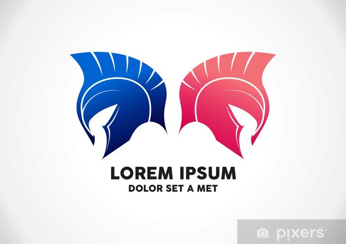 700x495 Spartan Antiques Roman Helmets War Vector Logo Design Vector Wall