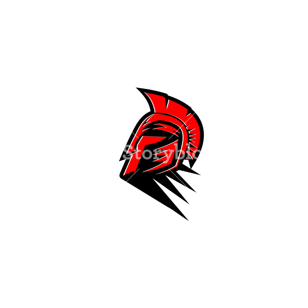 Red And Black Spartan Warrior Helmet Vector Illustration Royalty 1000x1000 Red And Black Spartan Warrior Helmet Vector Illustration Royalty