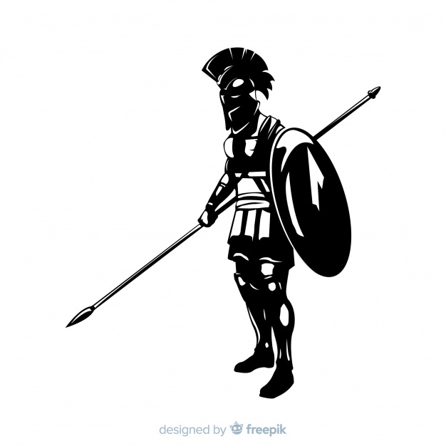 Silhouette Of A Spartan Warrior Vector Free Download 626x626 Silhouette Of A Spartan Warrior Vector Free Download