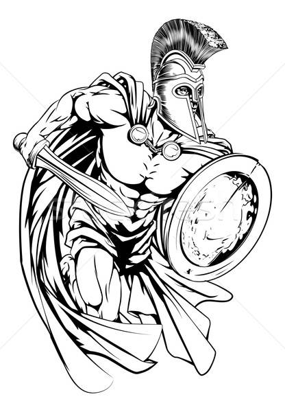 Spartan Warrior Vector Illustration Christos Georghiou 416x600 Spartan Warrior Vector Illustration Christos Georghiou