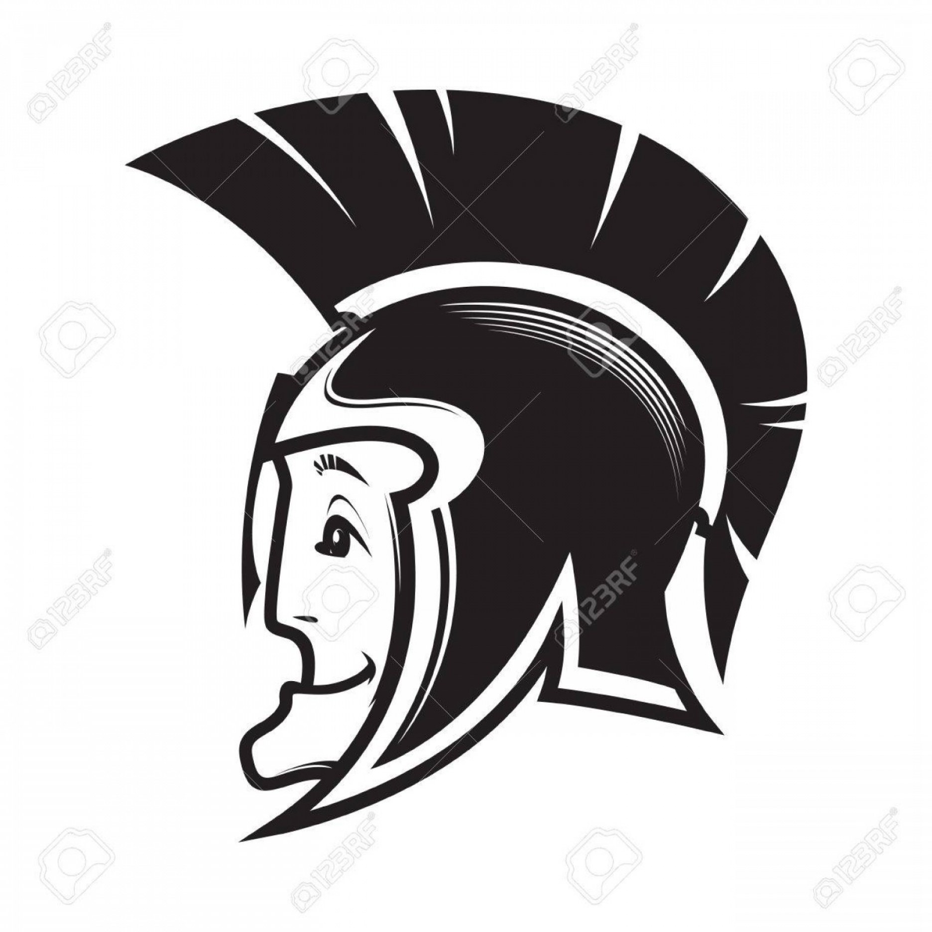 Photostock Vector Head Of Spartan Warrior Vector Illustration 1872x1872 Photostock Vector Head Of Spartan Warrior Vector Illustration