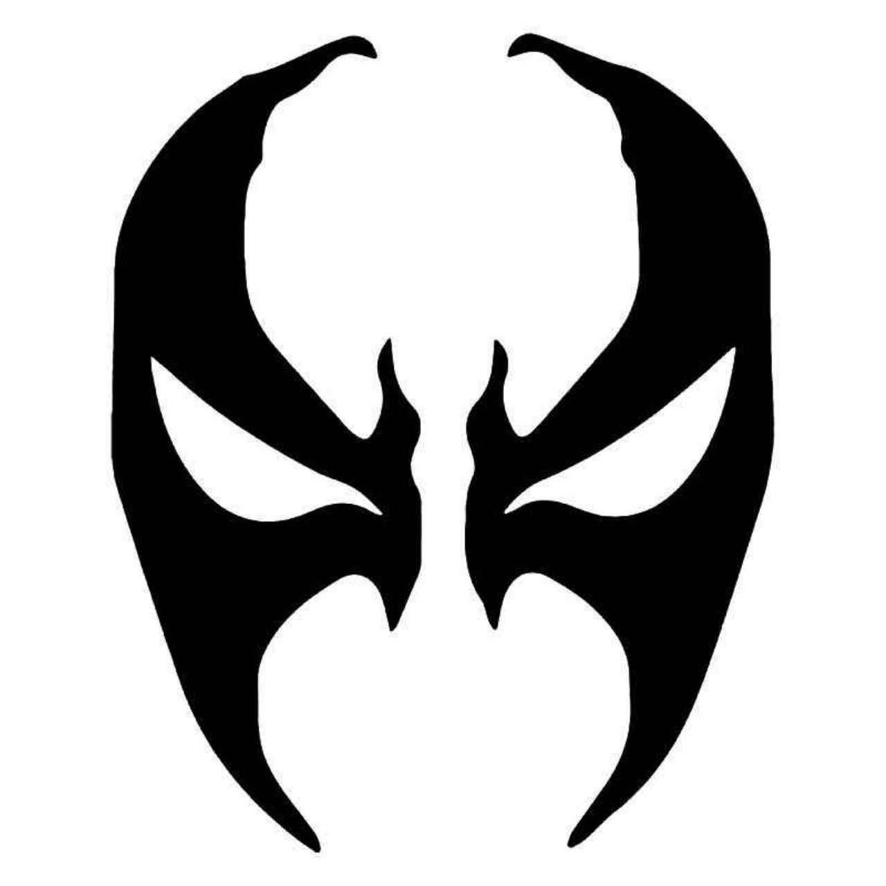1280x1280 Spawn Face Mask Vinyl Decal Sticker Ballzbeatz Com Tattoos