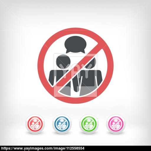 512x512 Forbidden Speak Vector