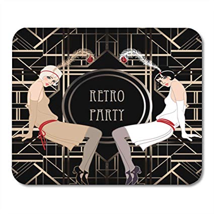 425x425 Semtomn Gaming Mouse Pad Flapper Girl Retro