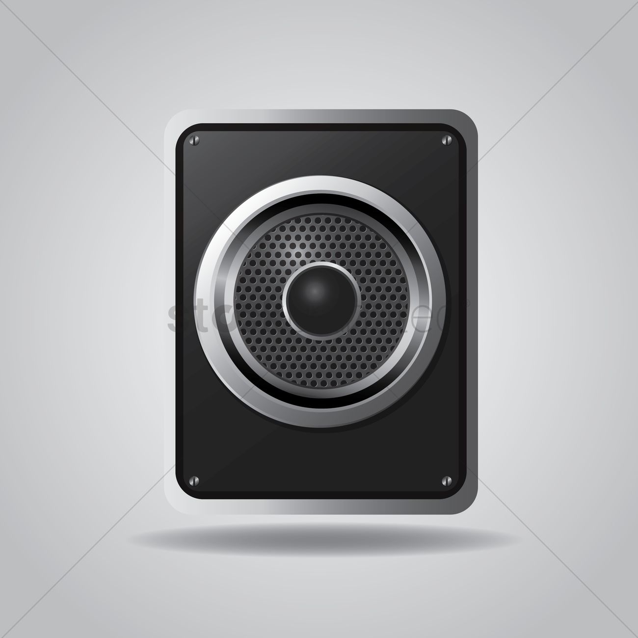 Speaker Box Vector Image 1300x1300 Speaker Box Vector Image