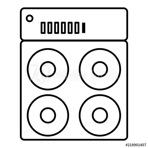 500x500 Speaker Box Icon Outline Illustration Of Speaker Box Vector Icon