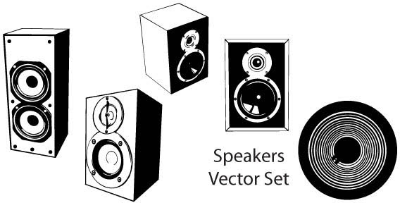 Speakers Vector Set Free Vector In Adobe Illustrator 568x288 Speakers Vector Set Free Vector In Adobe Illustrator