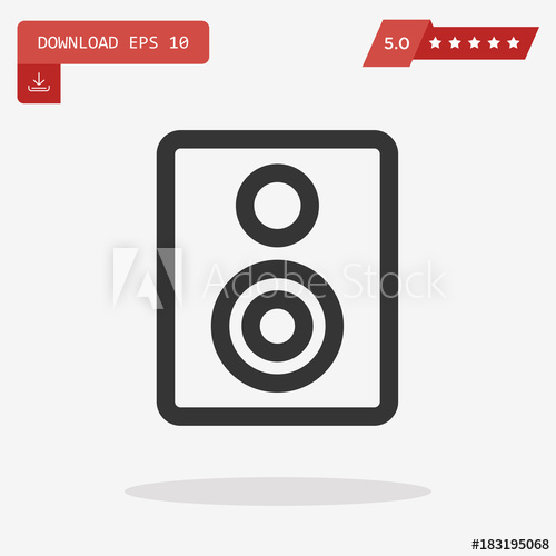 Speaker Box Vector Icon 500x500 Speaker Box Vector Icon