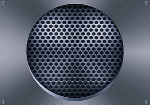310x217 Speaker Grill With On Button Vector Free Graphics
