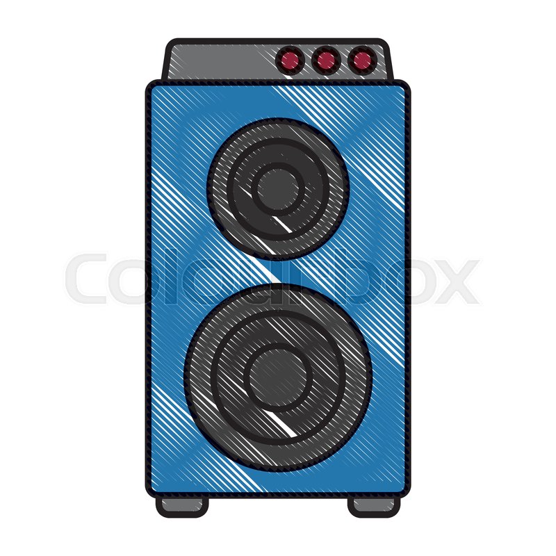 800x800 Music Amplifier Speaker Icon Vector Stock Vector Colourbox