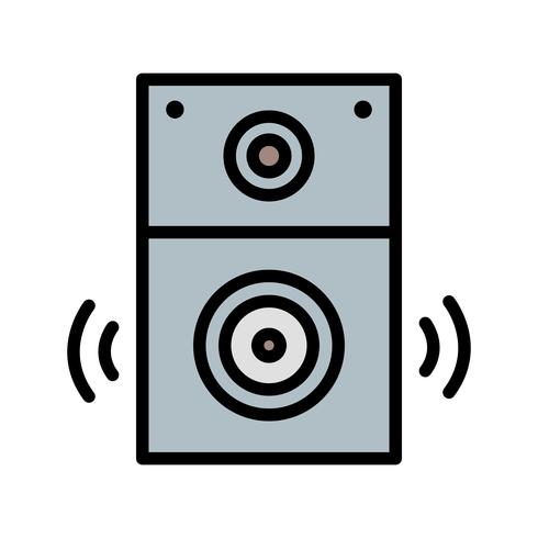 490x490 Speaker Icon Vector Illustration