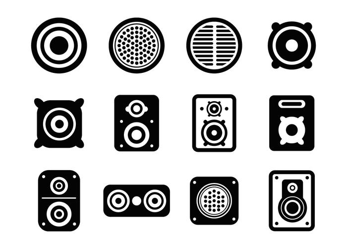 700x490 Speaker Icons Vector