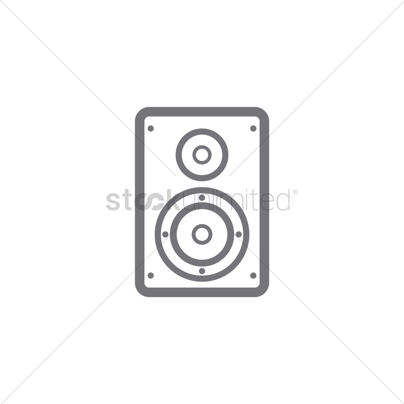 1300x1300 Speaker Icon Vector Image