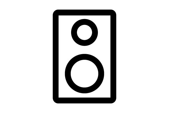 580x386 Speaker Icon Vector Graphic