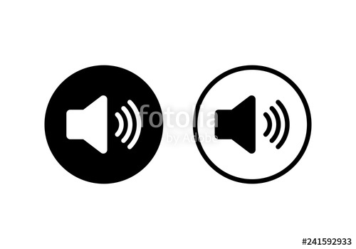 500x350 Speaker Icon Vector Volume Icon Loudspeaker Icon Vector Stock