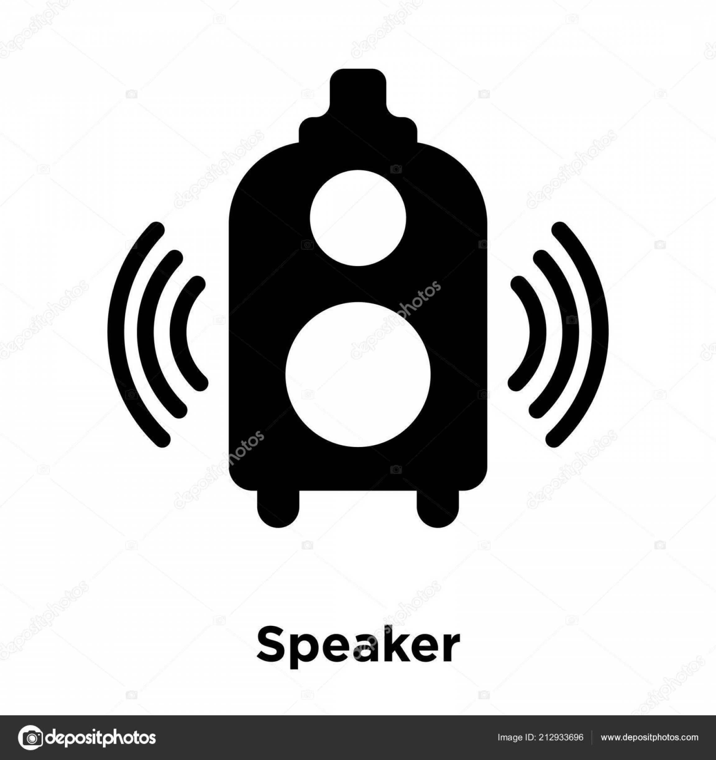 2304x2448 Stock Illustration Speaker Icon Vector Isolated White Catchsplace
