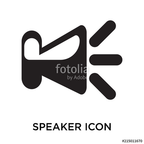 500x500 Speaker Icons Isolated On White Background Modern And Editable