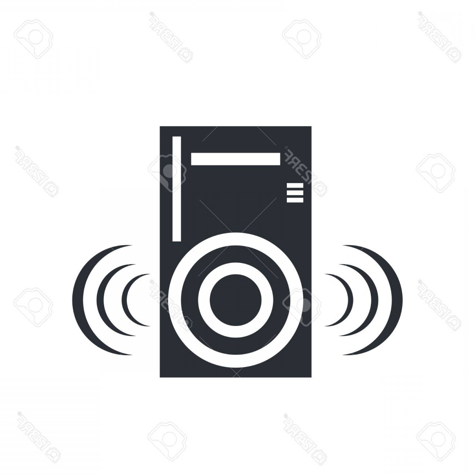 1560x1560 Photostock Vector Speaker Icon Vector Isolated On White Background