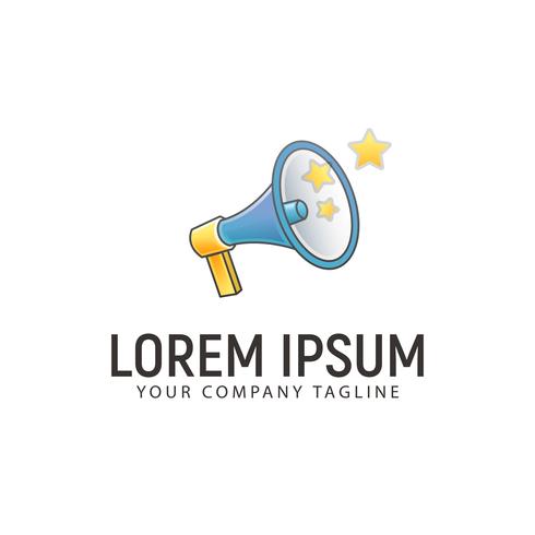 490x490 Speaker Logo Design Concept Template