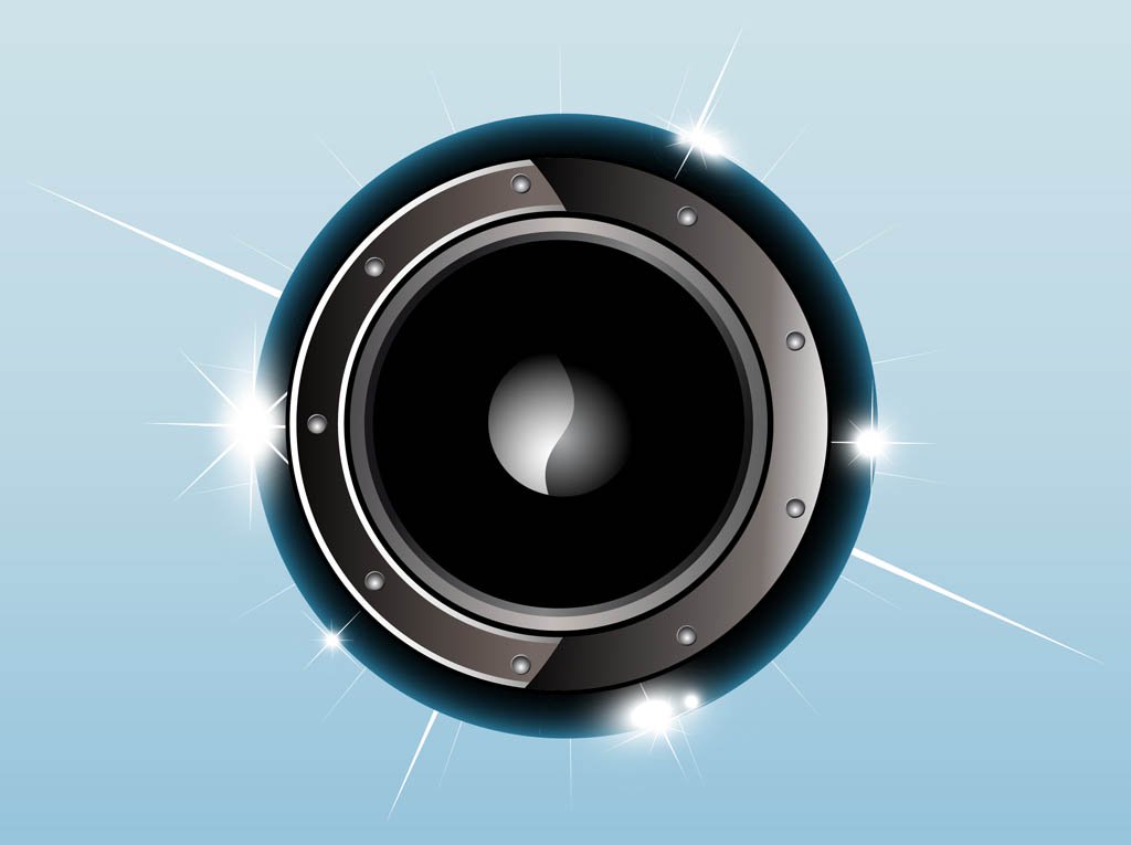 1024x765 Shiny Speaker Vector Vector Art Graphics