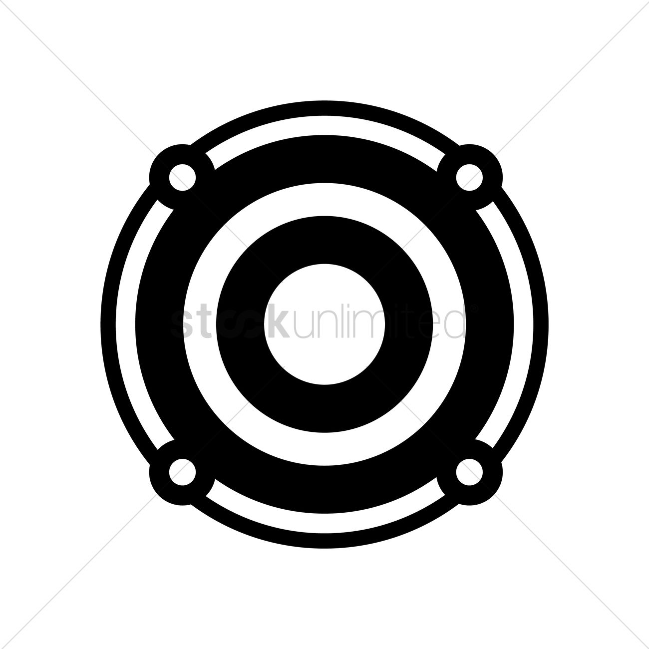 1300x1300 Audio Speaker Vector Image