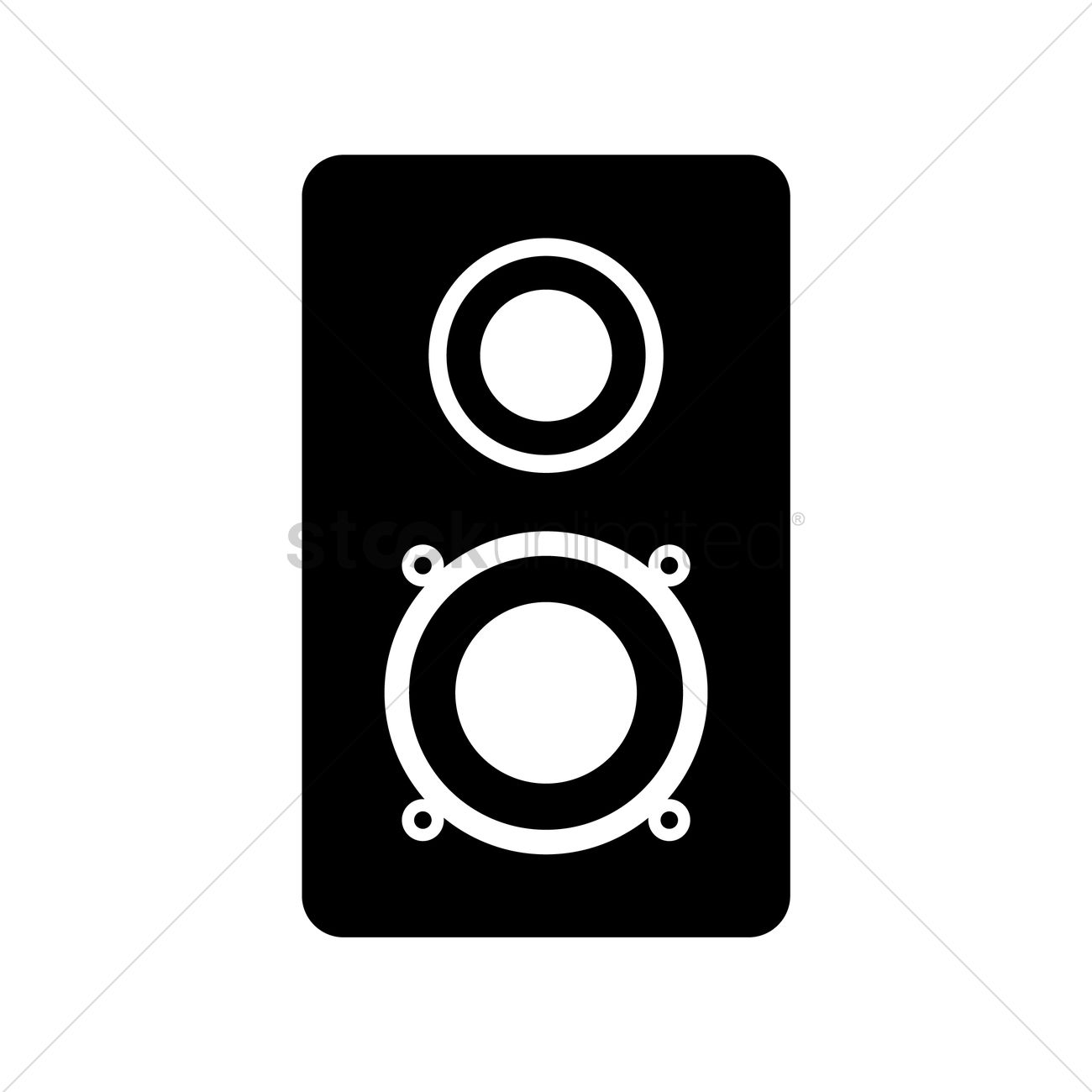 1300x1300 Speaker Vector Image