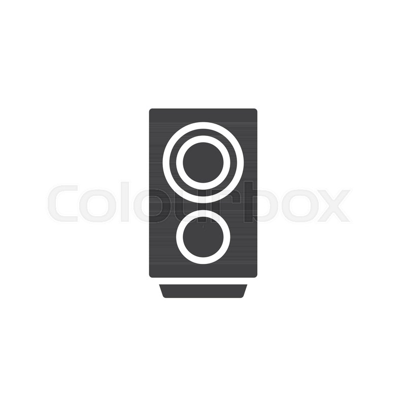 800x800 Audio Speaker Vector Icon Filled Flat Stock Vector Colourbox