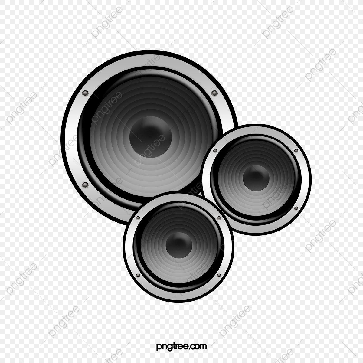 1200x1200 Black Music Speaker Combination, Black Vector, Music Vector
