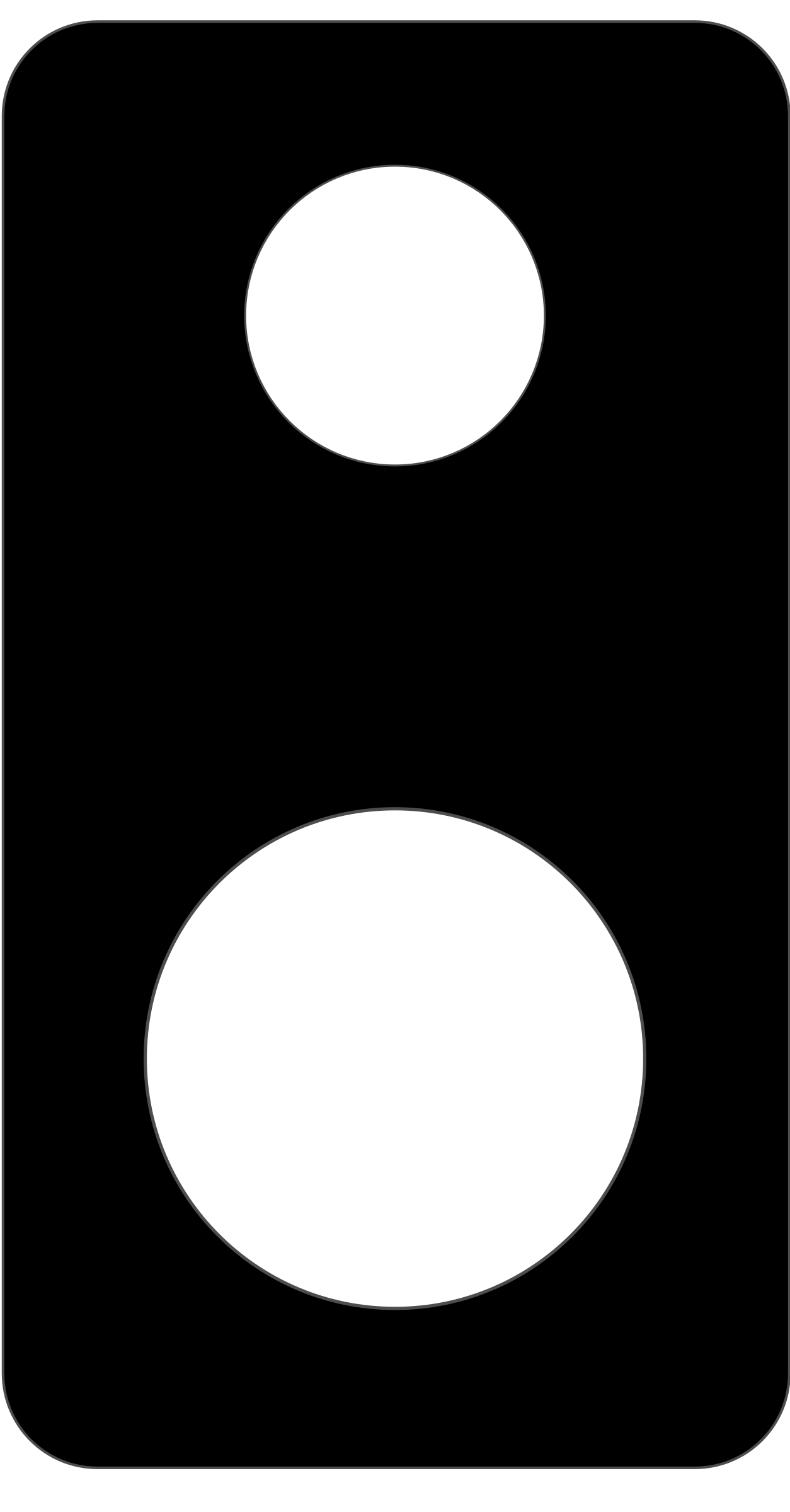 1254x2400 Black And White Speaker Vector Image