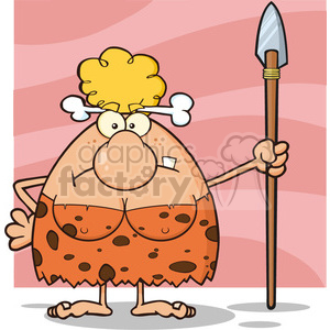 Angry Cave Woman Cartoon Mascot Character Standing With A Spear 300x300 Angry Cave Woman Cartoon Mascot Character Standing With A Spear