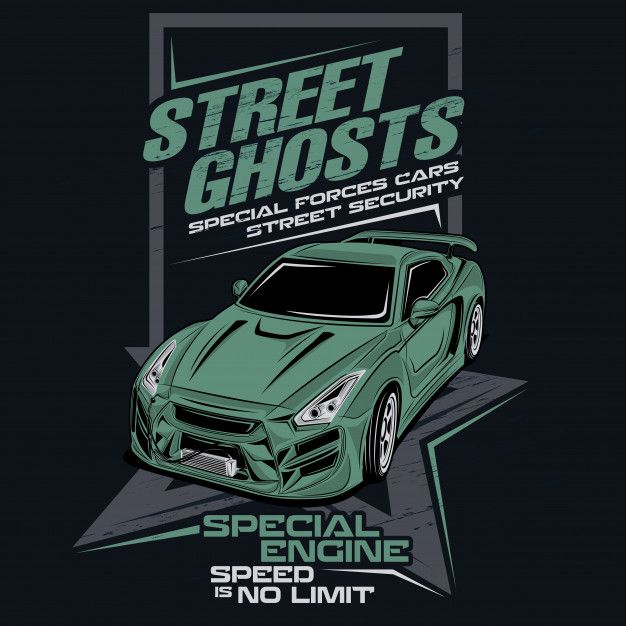 626x626 Vector Car Street Ghosts Special Forces, Vector Car Illustration