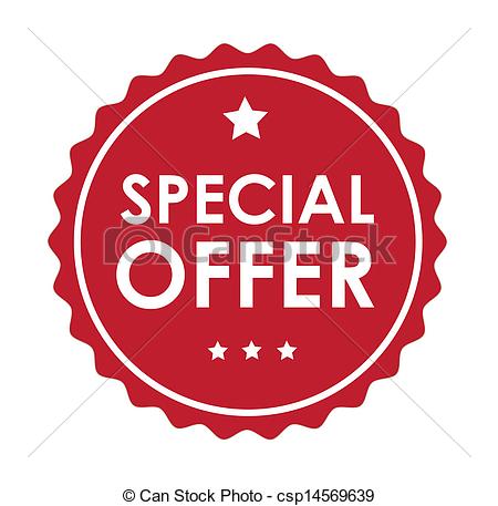 450x457 Special Offer Over White Background Vector Illustration Vectors