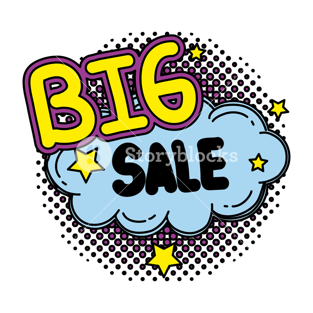 1000x1000 Color Sale Special Label Shop Offer Vector Illustration Royalty