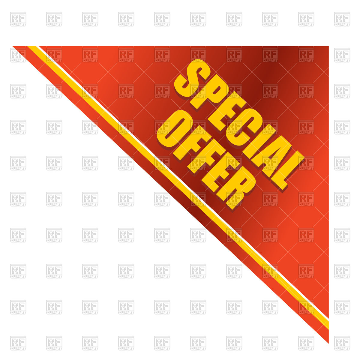 1200x1200 Special Offer Template Vector Image Of Design Elements
