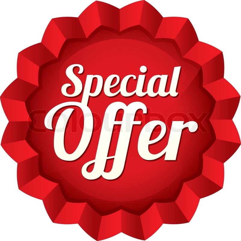 800x800 Special Offer Price Tag Vector Red Stock Vector Colourbox