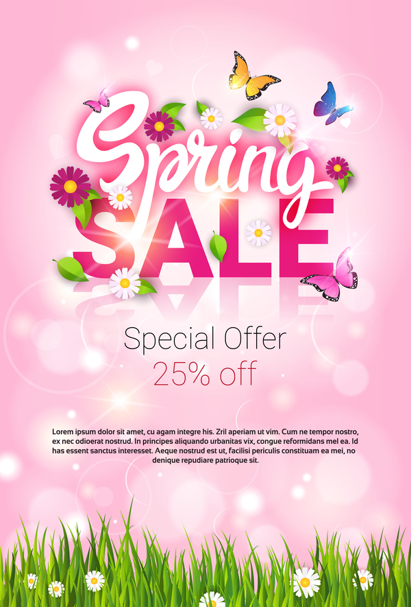 600x885 Spring Special Offer Sale Template Vector Free Download
