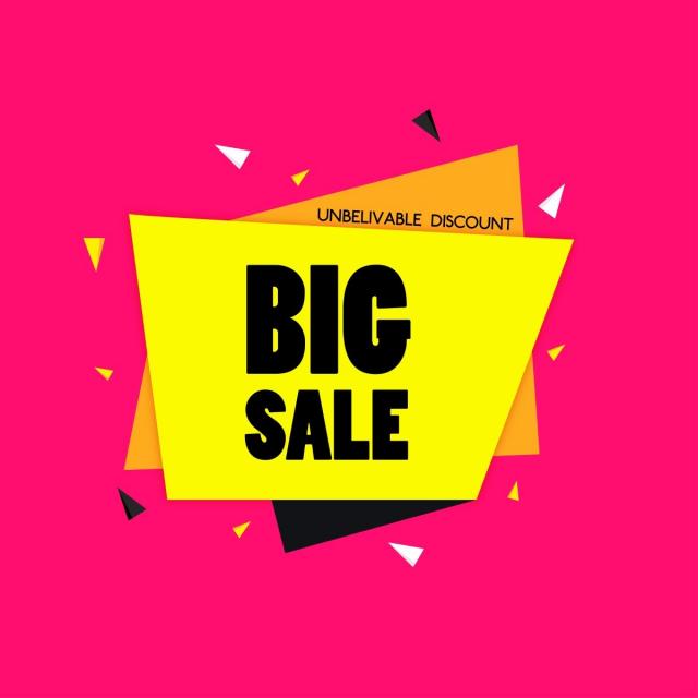 640x640 Super Sale, Special Offer Banner Tag, Vector Illustration