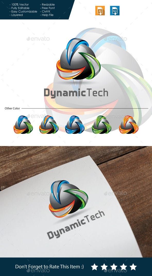 590x1071 Dynamic Tech Logo Vector