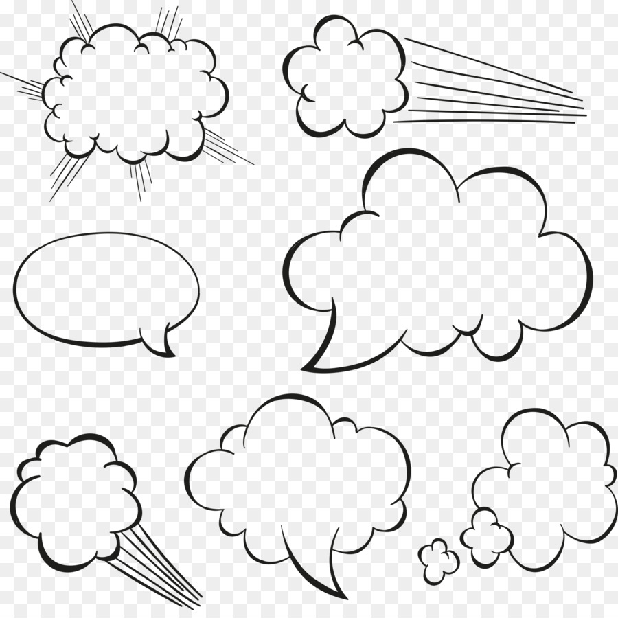 900x900 Download Cloud Drawing Speech Balloon Vector White Explosion