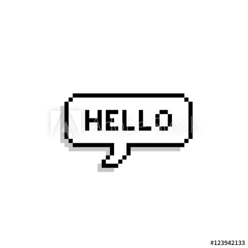 500x500 Pixel Text Bubble Speech Bubble Icon Vector Illustration