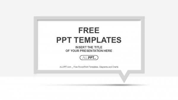 600x338 Speech Bubble Icon Vector Powerpoint Templates