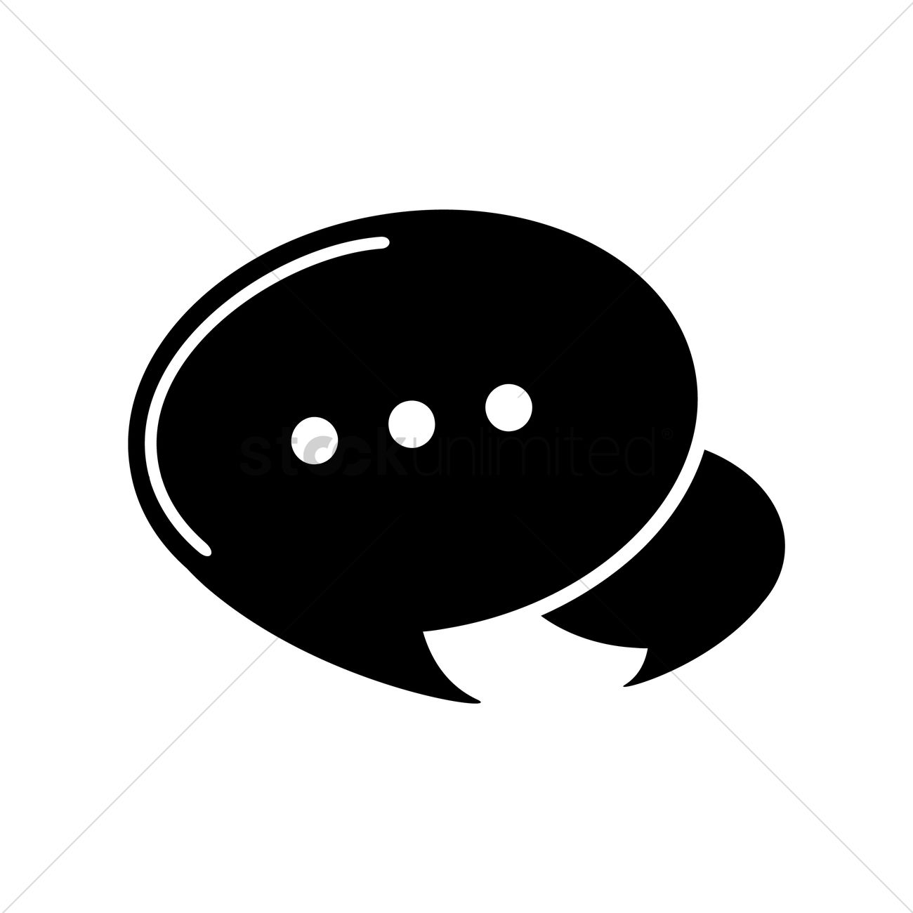 1300x1300 Speech Bubble Icon Vector Image