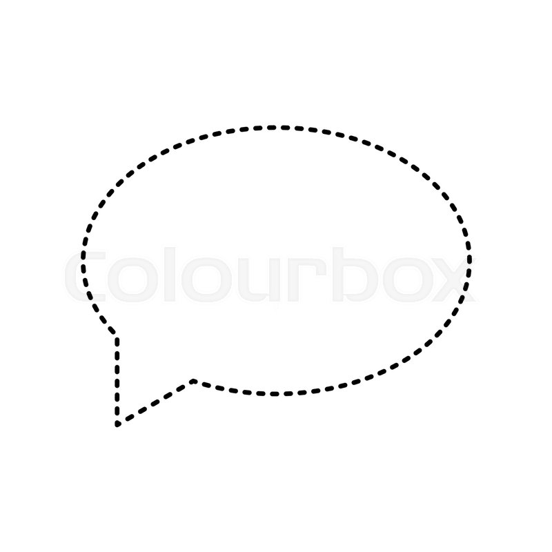 800x800 Speech Bubble Icon Vector Black Stock Vector Colourbox