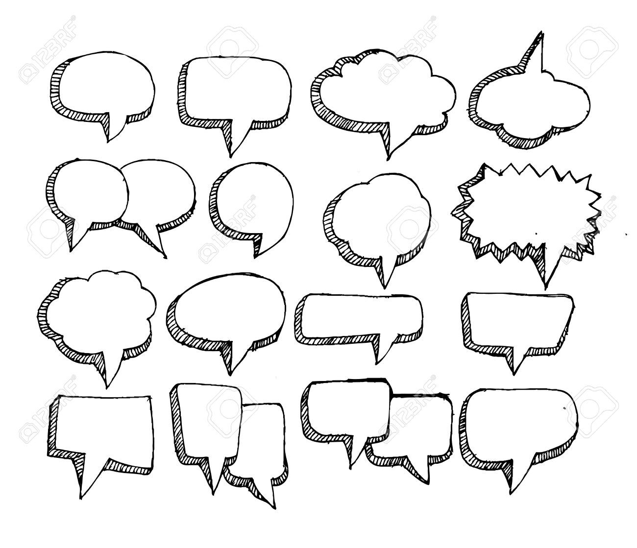 1300x1119 Stock Vector Chat Bubbles How To Draw Hands, Drawings, Sketches
