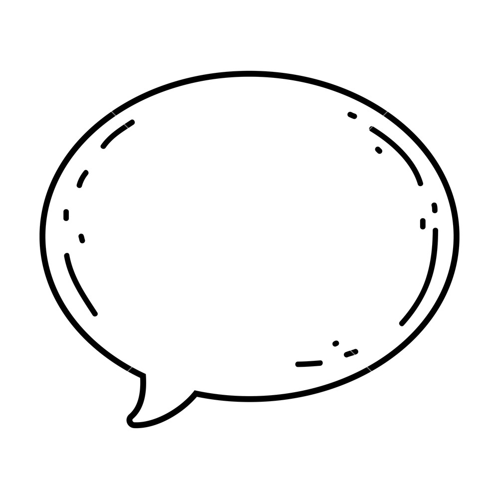 1000x1000 Comic Speech Bubble Icon Vector Illustration Design Royalty Free