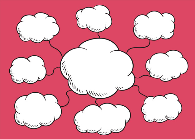 626x447 Cloud Speech Bubble Illustration Vector Free Download